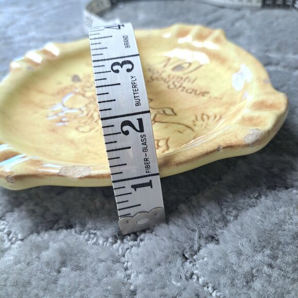 RISQUE ASHTRAY NOT UNTIL YOU SHAVE POODLE SCOTTIE DOGS DIRTY HUMOR VTG MANCAVE - Picture 6 of 6